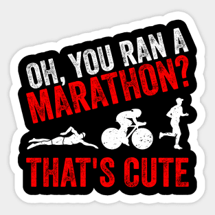 Funny Triathlon Triathlet Triathlete Gift Sticker